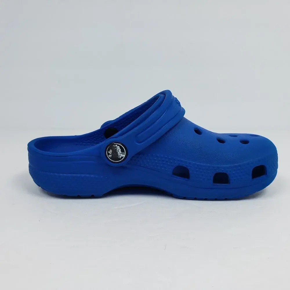 Crocs Classic Toddler Boys Size 12 Blue Slip On Casual Clog Sandal Shoes